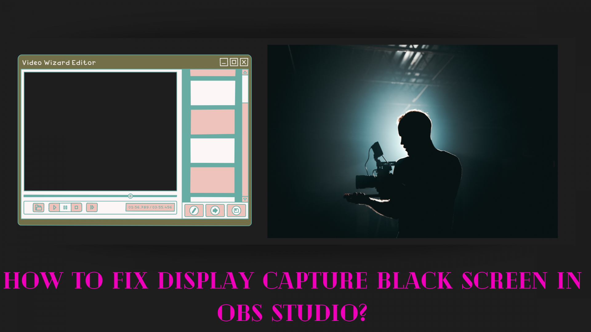 obs studio window capture black screen